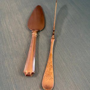 Vintage Silver Cheese Knives 2